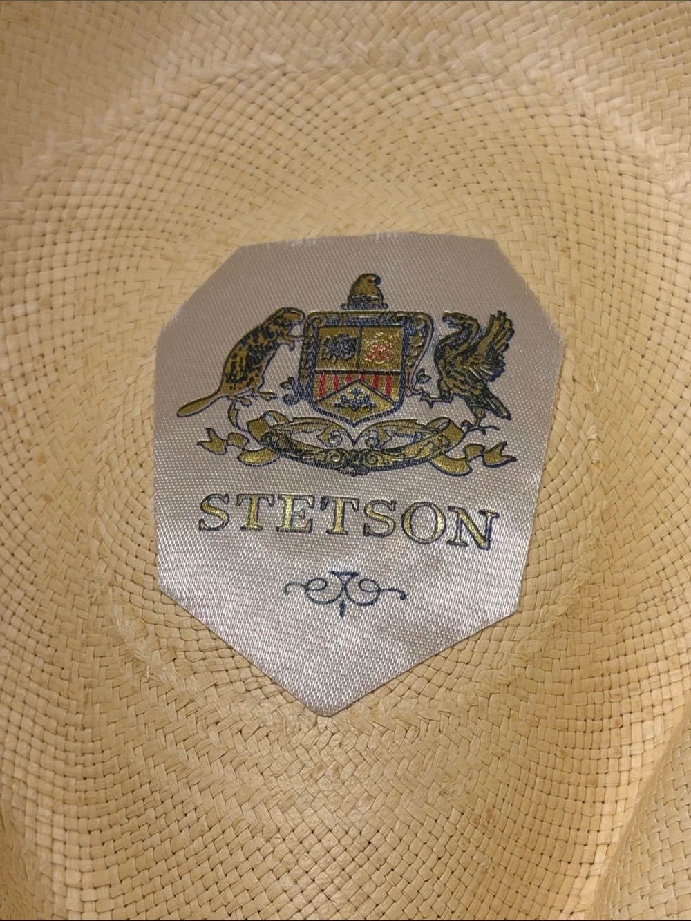 Stetson fedora Straw Hat size 7 5/8